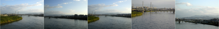 華江橋20090131向東方(上游)拍攝